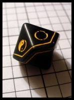 Dice : Dice - 10D - Q Workshop Custom Yin Yang Exalted Die - Q Prize Jan 2010